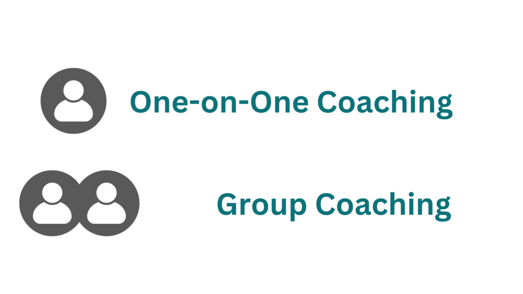 One-on-one coaching Group coaching